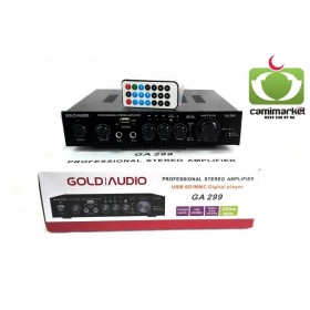 Gold Audio GA 299 USB-SD-Mikrofon Girişli 200 Watt Stereo Anfi